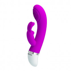 Wibrator do punktu g z masażerem łechtaczki 18cm